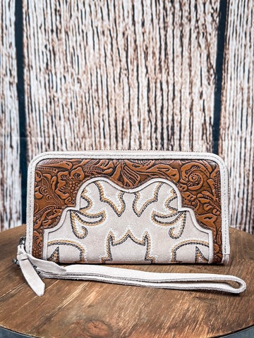 Myra Bag - Electric Desert Wallet In Brown