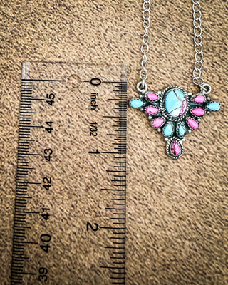 Prairie Prism Cotton Candy Sterling Silver Necklace