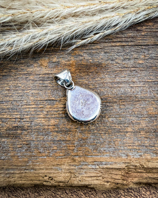 Sonora Petal Cotton Candy Inlay Teardrop Pendant