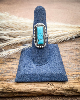 Silvermark Arizona Blue Turquoise Adjustable Ring