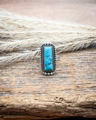 Silvermark Arizona Blue Turquoise Adjustable Ring