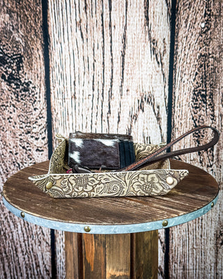 Copperwind Leather Tray in Antique Brown