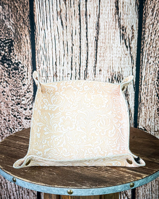 Copperwind Leather Tray in Natural