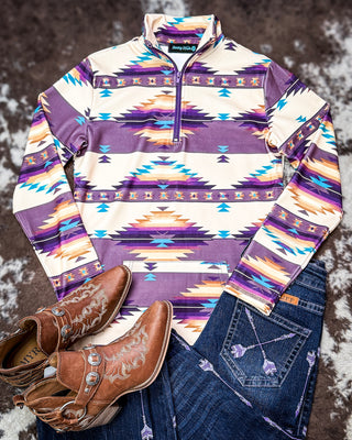 Dusty Violet Fitted Pullover by Sterling Kreek