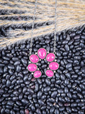 Pink Squash Blossom Chain Fashion Necklace