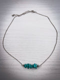 Turquoise Trail Stone Necklace - Faux Turquoise - Chain - Western - Bronco Western Supply Co.