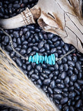 Turquoise Trail Stone Necklace - Faux Turquoise - Chain - Western - Bronco Western Supply Co.