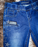 Close up of the phone pocket on the Cowgirl Tuff Pull-On Star Trouser.