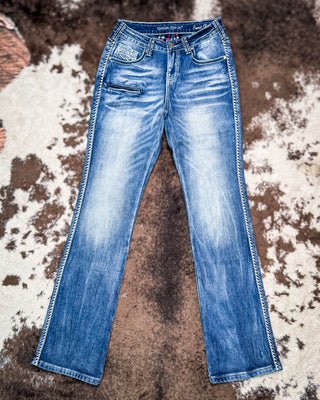 Famous Flannel Bootcut Jeans by Cowgirl Tuff