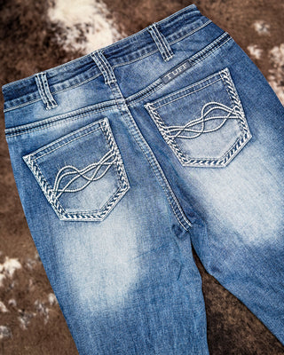 Famous Flannel Bootcut Jeans by Cowgirl Tuff