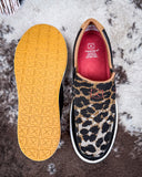Kaia Twisted X Slip-On Kicks - Black and Cheetah on cowhide.