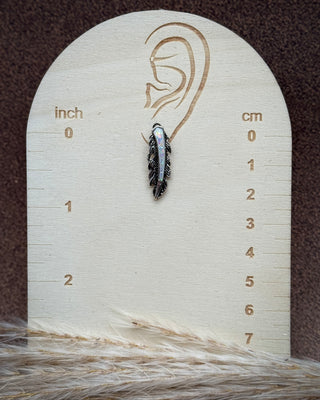 Moonlit Feather Stud Fashion Earrings