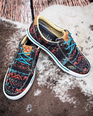 Solace Twisted X Hooey Loper Sneaker - Midnight Aztec – Women's Shoes from Bronco Western Supply Co.