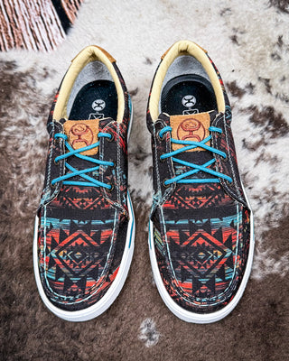 Solace Twisted X Hooey Loper Sneaker - Midnight Aztec – Women's Shoes from Bronco Western Supply Co.