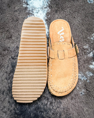 Bella Buckle Clog in Tan by Very G