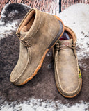 Bramble Twisted X Chukka Driving Moc - Bomber and Sunflower on cowhide.