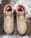 Bramble Twisted X Chukka Driving Moc - Bomber and Sunflower on cowhide.