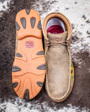 Bramble Twisted X Chukka Driving Moc - Bomber and Sunflower on cowhide.