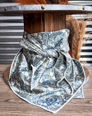Dusty Denim Paisley Wild Rag