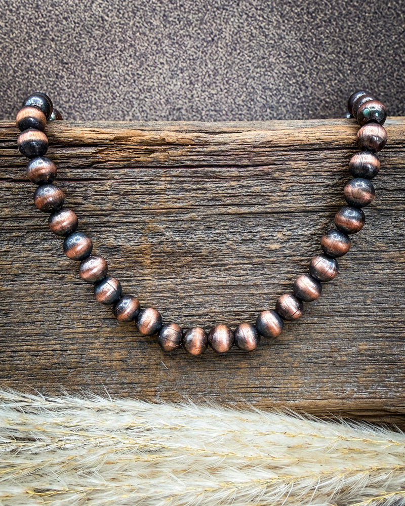 High Country 10mm Copper Pearl Necklace