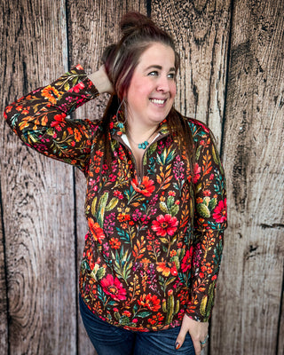 Rodeo Garden Fitted Pullover by Sterling Kreek