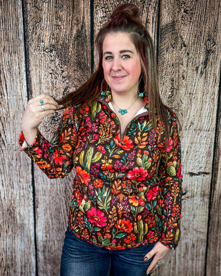 Rodeo Garden Fitted Pullover by Sterling Kreek
