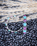 Canyon Bloom Fashion Hoop Earrings on beans and wheat.