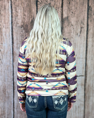 Dusty Violet Fitted Pullover by Sterling Kreek