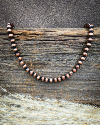 Open Range 6mm Copper Pearl Necklace