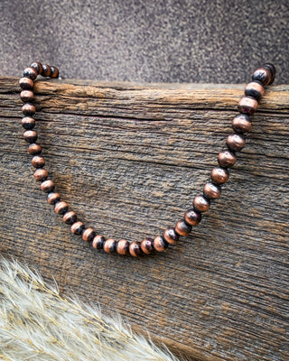 Open Range 6mm Copper Pearl Necklace