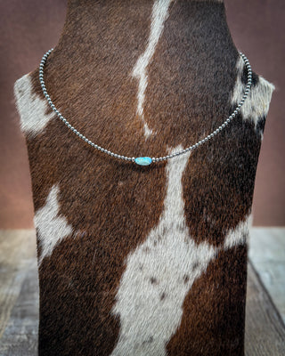 Center Stage Golden Hills Turquoise & Sterling Silver Pearl Necklace
