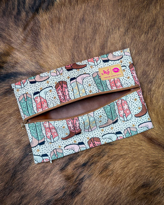 Kicker Boot Velvet Makeup Bag by Makeup Junkie Bags