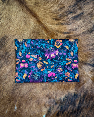 Jewel Printed Velvet Makeup Bag by Makeup Junkie Bags