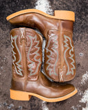 The Rio Twisted X Women's 11" Tech X Boot displayed on cowhide.