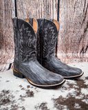 Front view of the Nova Twisted X Women's 11" Tech X Boot displayed on cowhide with a wood backdrop.