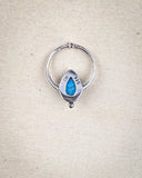 The back of the Vale Genuine Turquoise Stud Earrings showing the number "925 SJ"
