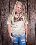 The Laredo Longhorn Graphic Tee - Cream