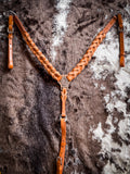 Royal King Braided Leather Breastcollar