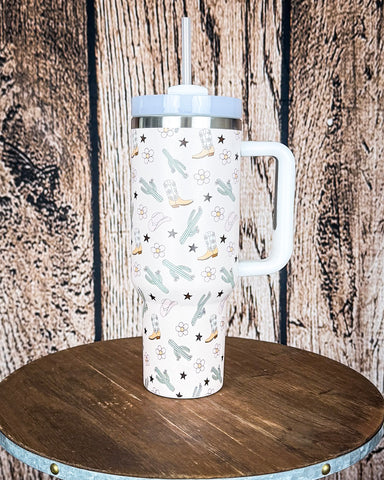 Boot and Blossom Tumbler