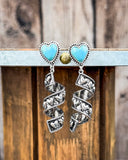 The Desert Heart Spiral Fashion Earrings