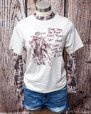 Rodeo Collage Mesh Top