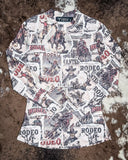 Rodeo Collage Mesh Top