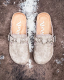 Iris Tooled Slip on Mule in Taupe by Very G