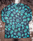 Forever in Turquoise Mesh Top