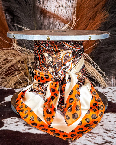 Wild rag on a textured background.