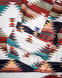 Zoom in of the Southern Roots Soft Shell Jacket to show the design.