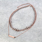 Mel Layer Necklace - Copper - Western Jewelry - Bronco Western Supply Co.