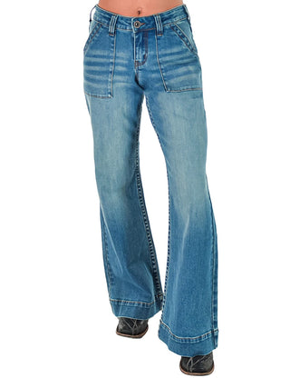 Rustee DFMI Wide Leg Trouser Jeans By Cowgirl Tuff
 by Cowgirl Tuff