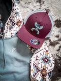 Summit Hooey Ladies Hoodie - Blue/Burgundy