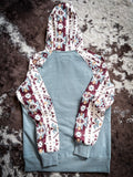 Summit Hooey Ladies Hoodie - Blue/Burgundy